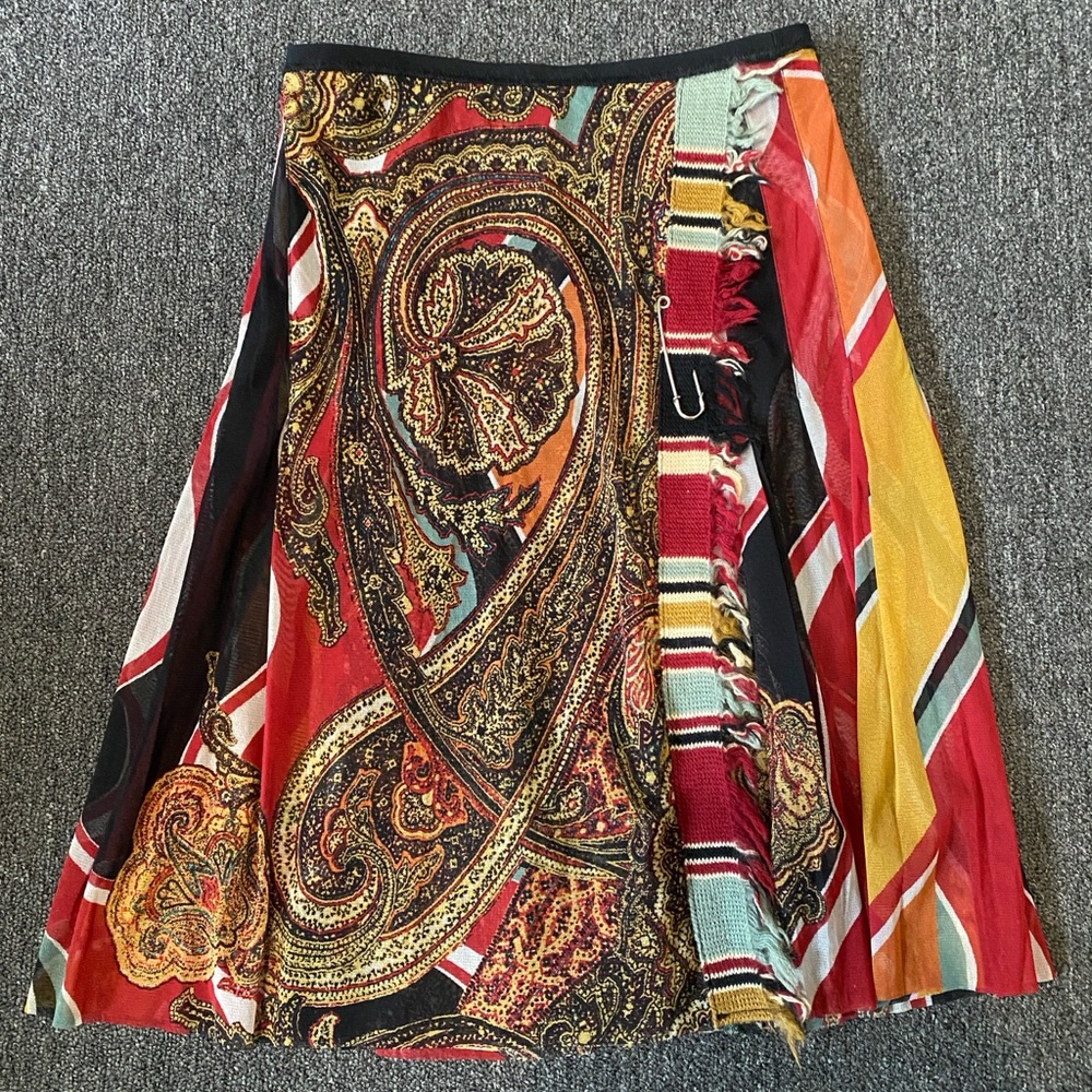 Jean Paul Gaultier Multicolor A-Line Skirt